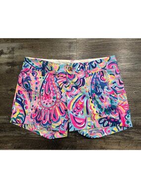 Lilly Pulitzer Callahan Shorts Size 0 Psychedelic Sunshine Print